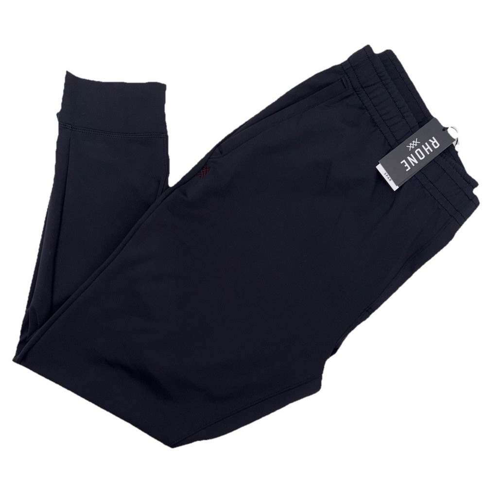 NEW RHONE Spar Black Jogger Sweatpants Mens 2XL XXL Slim Fit Athleisure